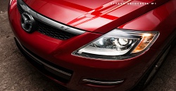 Mazda CX-9 — замена штатных выгоревших линз на Hella 3R с помощью переходных рамок, восстановление прозрачности стекол