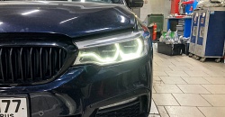 BMW G30 - ремонт ДХО левой фары