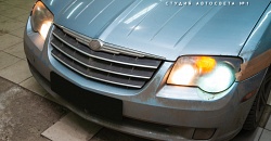Chrysler Сrossfire 2004 - восстановление прозрачности стекол, глубокая полировка, устранение запотевания
