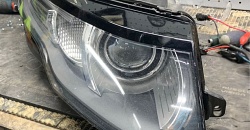 Land Rover Range Rover Evoque — замена линз на светодиодные модули Aozoom A3+, полировка стекол снаружи, регулировка света