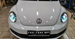 Volkswagen Beetle - устранение запотевания фар, детейлинг фар