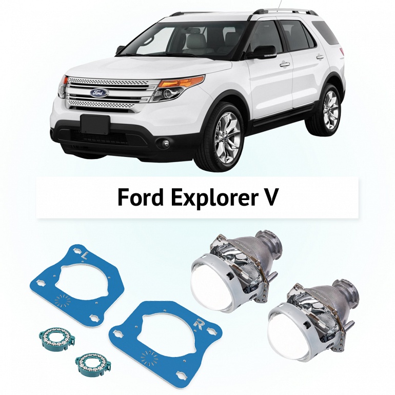 Линзы Hella 3R Clear для фар Ford Explorer 5 2010-2015
