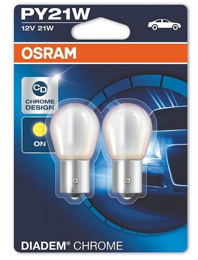 Лампа Osram PY21W Diadem Chrome 7507DC (2шт)