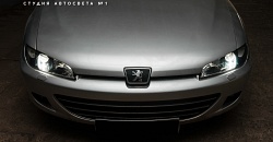 Peugeot 406 — замена штатных выгоревших модулей на биксенон Hella 3R, снятие хрома с масок фар