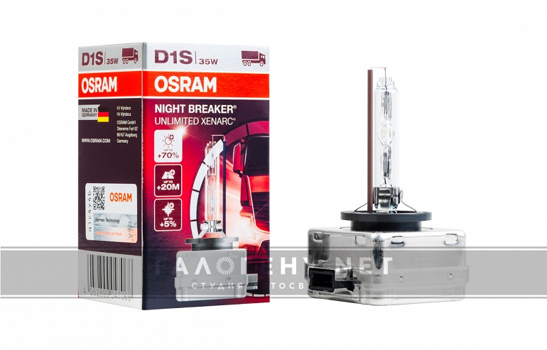 Ксеноновая лампа D1S OSRAM 66140XNB Night Breaker Unlimited Xenarc