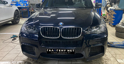 BMW X5 M1 (E70 дорестайлинг) - замена линз в фарах на biled модули Aozoom Dragon Knight, замена стёкол фар