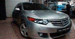 Honda Accord VIII - детейлинг фар и регулировка света