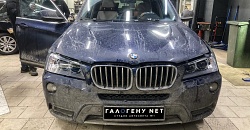 BMW F25 - замена линз в фарах на biled модули GNX Silver