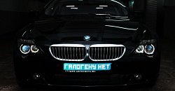 BMW E63 — замена линз на Bosch AL3, замена стекол, замена ламп, установка ангельских глазок, бронирование стекол защитной пленкой SunTek PPF