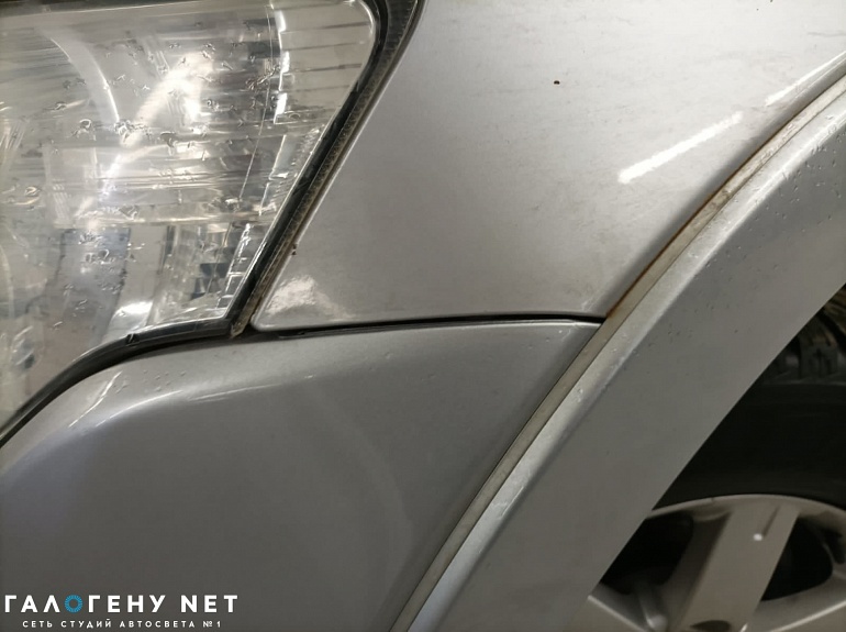 Mitsubishi Pajero 4 дорест - замена линз в фарах на biled модули GNX Silver