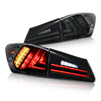 Тюнинг задние фонари LED для Lexus IS250 2006-2012 (черные)