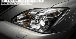 Lexus RX — бронирование фар полиуретановой пленкой SunTek PPF, мойка фар, полировка