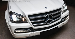 Mercedes-Benz GL164 — замена отражателей штатной интеллектуальной оптики, восстановление прозрачности стекол, полировка фар