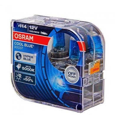 Лампа Osram H4 62193CBB Cool Blue Boost 5000K (2шт)