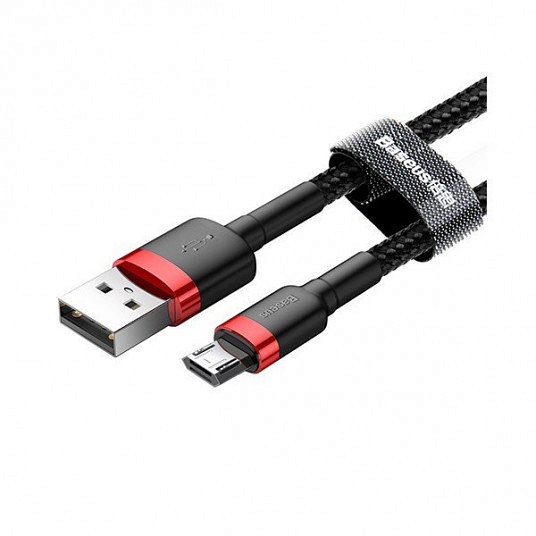 Кабель Baseus USB - Lightning (CALKLF-B19) (красно-черный)