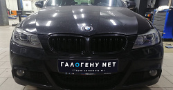 BMW E91 - замена линз в фарах на biled модули, полировка фар, бронирование фар