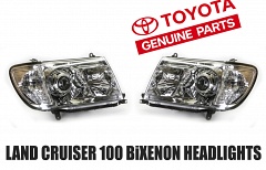 Биксеноновые фары Toyota Land Cruiser 100 (рестайлинг)