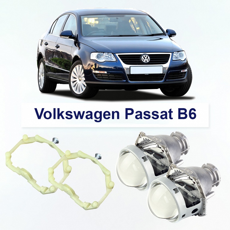 Линзы Hella 3R Crystal для фар Volkswagen Passat B6 2008-2010 (адаптив)