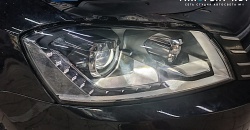 Volkswagen Passat B7 - замена линз в фарах на биксеноновые модули GNX Hella 5R Diamond Vision, замена стёкол фар