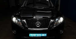 Nissan Pathfinder IV — установка биксенона Hella 3R, замена ламп