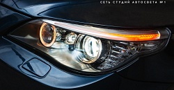 BMW e60 — замена стекол, замена ксеноновых ламп на Philips X-treme Vision +150%