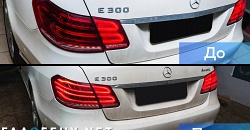 Mercedes-Benz E-class W212 рестайл — ремонт неработающего заднего фонаря