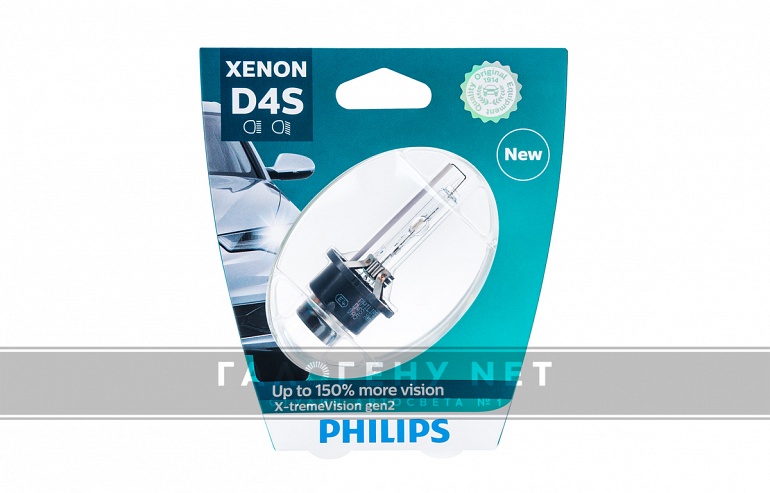 Ксеноновая лампа D4S PHILIPS 42402XV2 X-treme Vision +150%