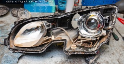 Lexus GS 350 — ремонт и реставрация фар, устранение запотевания, замена стекол и блоков розжига, бронирование стекол полиуретановой пленкой