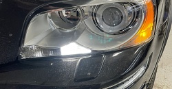 Volvo XC90 - замена линз в фарах на biled модули Aozoom Dragon Knight, восстановление прозрачности стёкол фар, бронирование фар антигравийной плёнкой