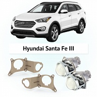 Линзы Hella 3R Crystal для фар Hyundai Santa Fe 3 2012-2016 (неадаптив)