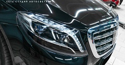 Mersedes-Benz W222 Maybach — ремонт фары, устранение запотевания замена блока управления LED