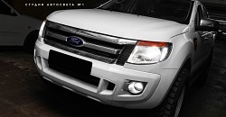 Ford Ranger — установка туманок Osram LED riving FOG-PL, замена ламп