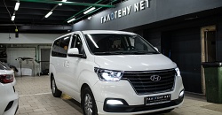Hyundai H1 - замена линз в фарах на bi led модули Aozoom Dragon Knight 