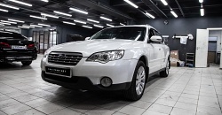Subaru Outback B13 - замена ксеноновых линз, замена ламп, полировка и бронь стекол