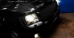 Chevrolet Tahoe — установка оомывателя ПТФ, бронирование полиуретановой пленкой SunTek PPF фар, капота, бампера, зеркал, крыши, тонировка окон.