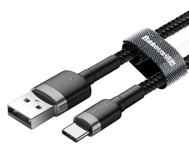 Кабель Baseus USB - Lightning (CALKLF-BG1) (серо-черный)