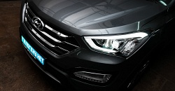 Hyundai Santa Fe III — замена модулей на биксенон Hella QR