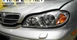 Nissan Maxima — замена стекол, реставрация фар, замена ламп