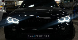 BMW X5 M (F85) - установка и подключение авторских ДХО, антихром фар, детейлинг фар, бронирование фар