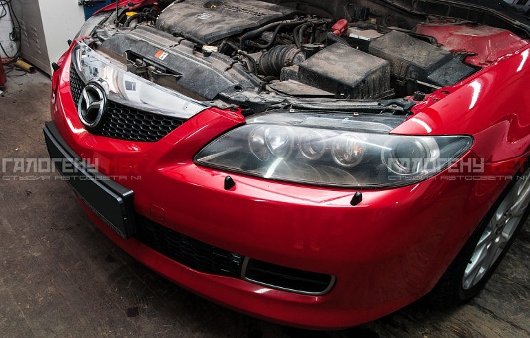 Mazda 6 — замена биксеноновых линз на Koito-FX R