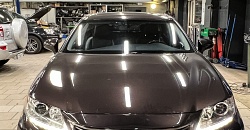 Lexus ES250 - замена линз в фарах на bi led модули Aozoom Black Warrior