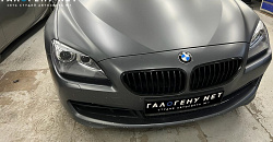 BMW F13 - замена линз в фарах на biled модули MTF Laser Jet, восстановление стёкол фар, бронирование фар антигравийной плёнкой