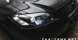 Lexus ES 350 — замена линз на Hella 3R с помощью адаптивных переходных рамок, шлифовка стекол, покраска масок в черный цвет, бронирование стекол фар полиуретановой пленкой
